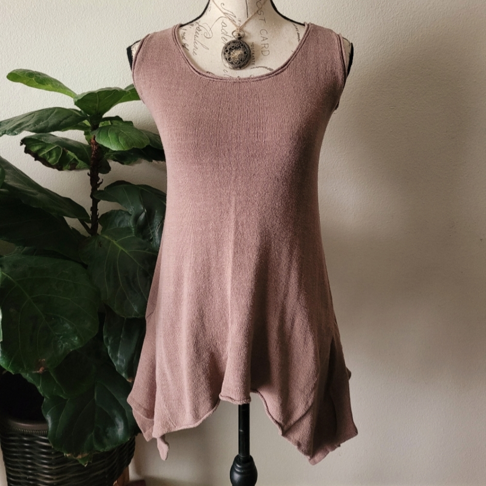 Earthy Mauve Tunic Faerie Dress by Anuttara Crafts